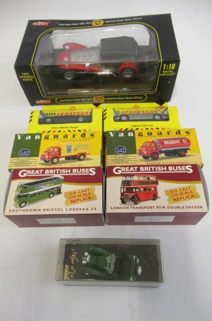 Eight diecast vehicles by Vanguards Image