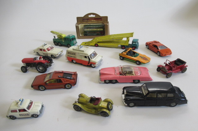 Playworn diecast vehicles by Dinky Image