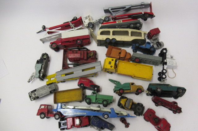 Playworn vehicles by Dinky Image