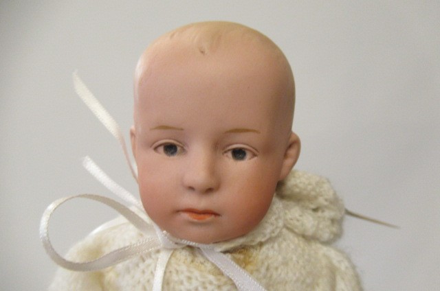 Two bisque socket head dolls Image