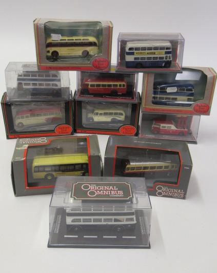 Thirteen bus models by E.F.E. Image