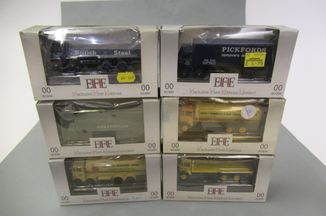 Eleven E.F.E. Haulage lorries including tankers Image