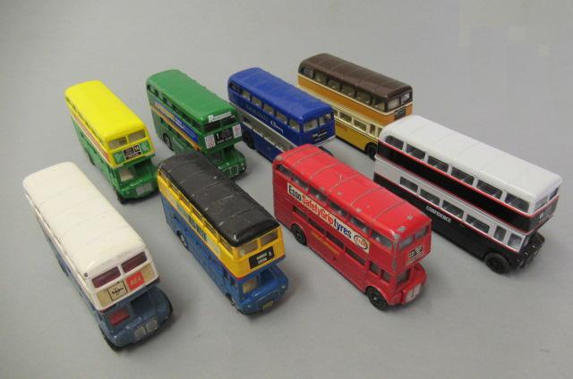 Twelve Double Decker Bus models by Corgi Image