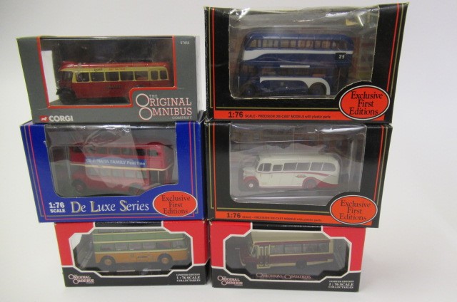 Twelve bus and coach models by E.F.E. and Corgi Image