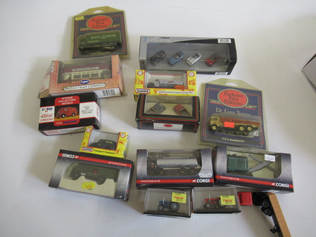 Fourteen diecast 1:76 scale models by EFE Image