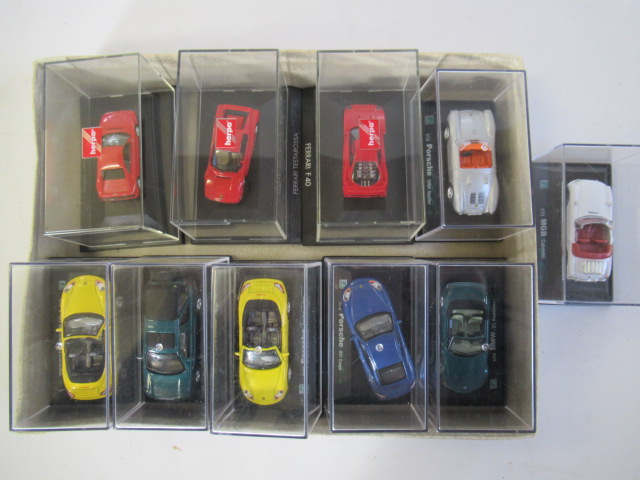 Ten 1:74 scale car including Ferrari Image