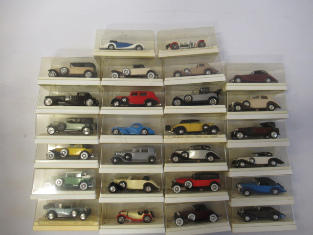 Twenty six Solido modern issue diecast vintage cars Image