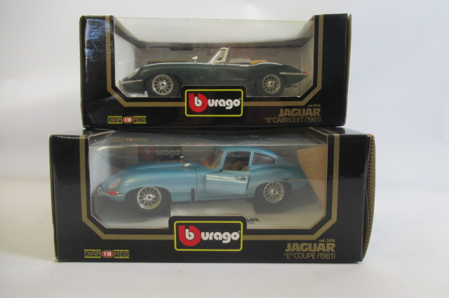 Two Burago 1:18 scale Jaguar E Type 1961 Image