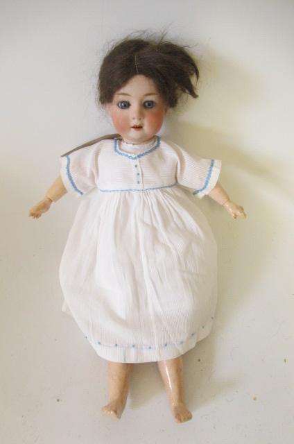 A Gebruder Heubach bisque socket head lady doll Image