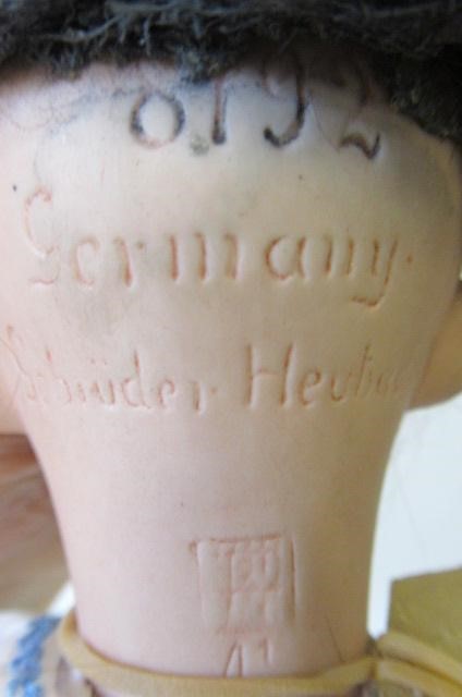 A Gebruder Heubach bisque socket head lady doll Image