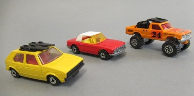 Twelve Matchbox Models including 63 Open back truck Image
