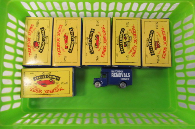 Six reproduction Matchbox vehicles comprising No 18A Image