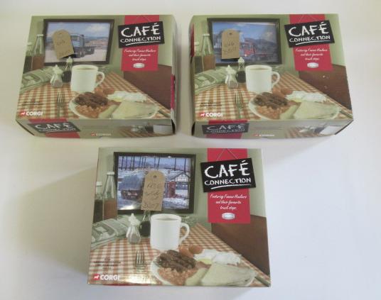 Three Corgi Cafe Construction Models comprising ERF Platform Image