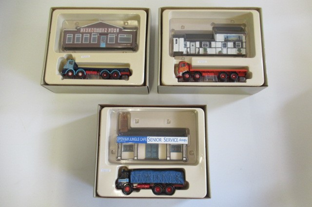 Three Corgi Cafe Construction Models comprising ERF Platform Image