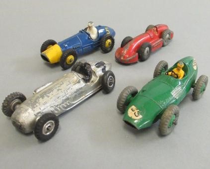 Playworn Dinky toys including cars Image