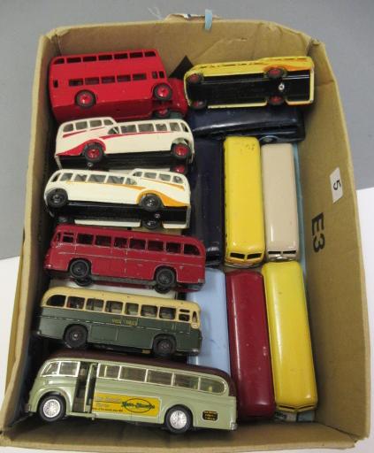 Twenty three bus and coach models by Dinky Image