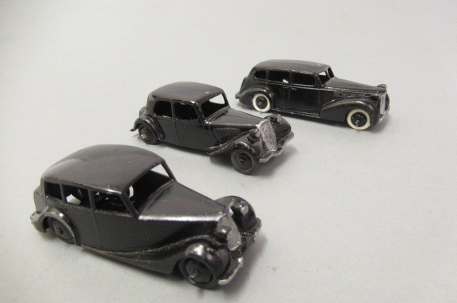 Eighteen Dinky saloon cars Image
