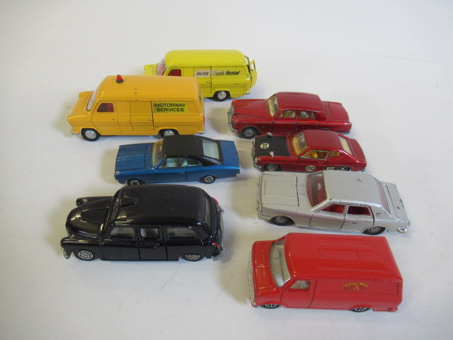 Unboxed Dinky vehicles including London Taxi Image