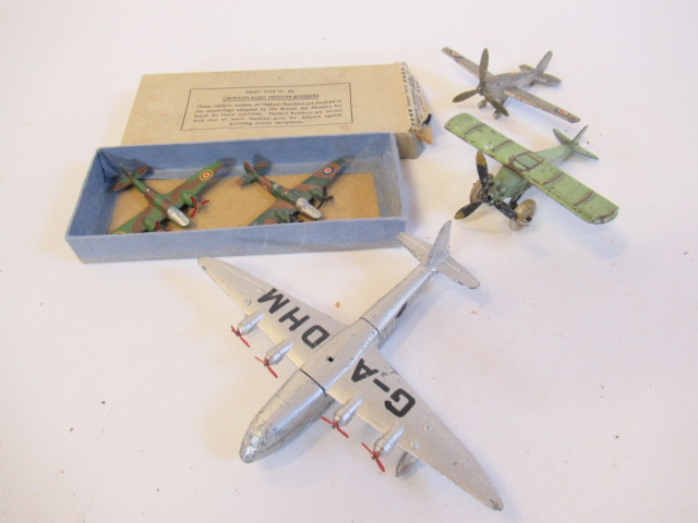 Two 60's Dinky boxed medium bombers (one repainted) Image