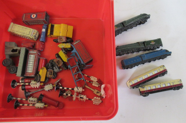Dinky A4 locomotives and two coaches Image