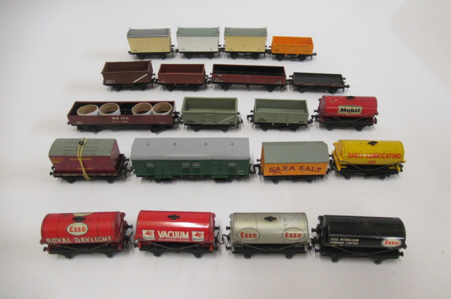 Twenty Hornby Dublo unboxed wagons including S.R. Parcels van Image