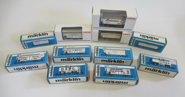 Marklin goods wagons comprising 48754 Jahreswagen 1999 Insider Model Image