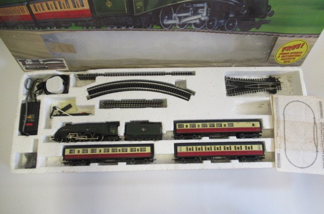 Hornby Railways Industrial Freight Train Set and Hornby Mighty Mallard Train Set Image
