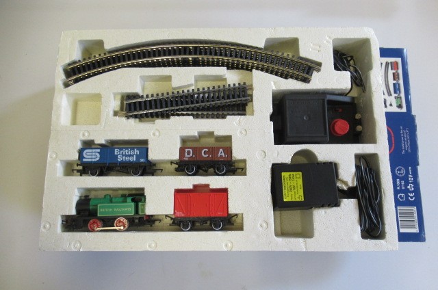Hornby Railways Industrial Freight Train Set and Hornby Mighty Mallard Train Set Image