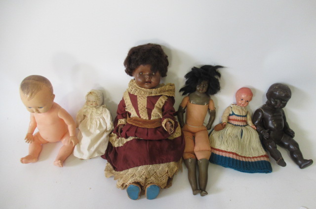 Five celluloid dolls Image