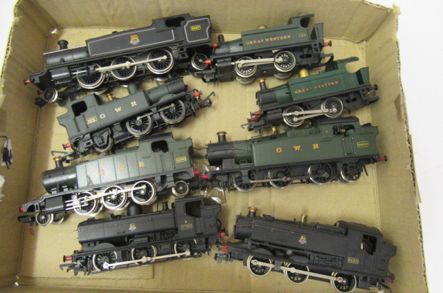Eight Western Region tank locomotives by Hornby and others Image