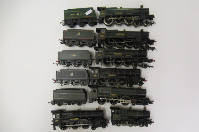 Seven unboxed Western Region locomotives by Hornby and others including Castle Class and King Class Image