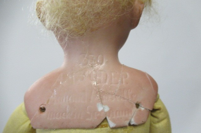 Two Armand Marseille bisque shoulder head dolls Image