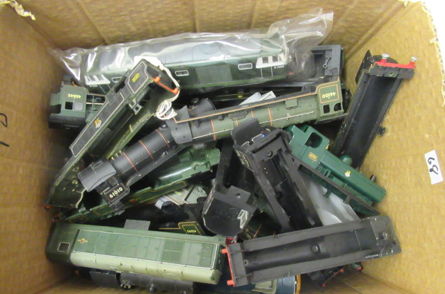 Playworn plastic locomotive bodies by Hornby Image