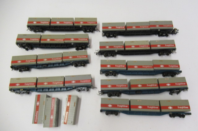 British Rail Intercity Rail Freightliner container wagons Image