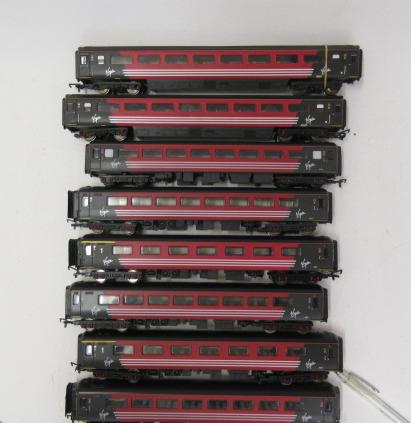 Eight Hornby Virgin-Rail coaches Image