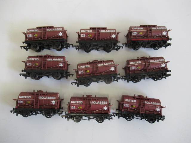 Nine Mainline United Molasses tank wagons Image