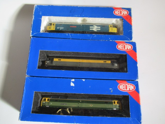 Three Heljan locomotives Class 47-517 Andrew Carnegie Image