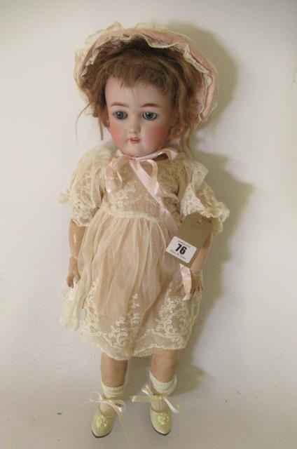 A Simon & Halbig bisque socket head doll Image
