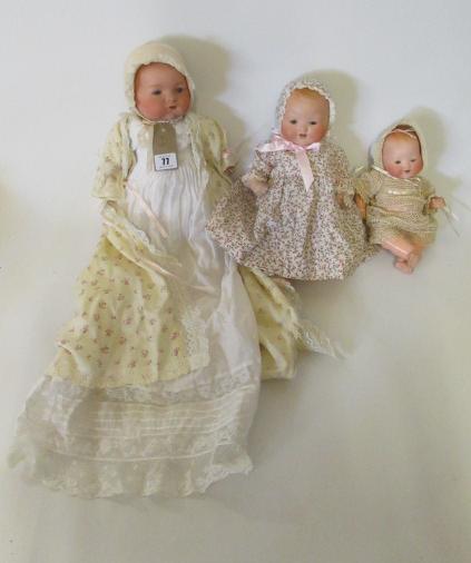 Three Armand Marseille Dream baby dolls Image