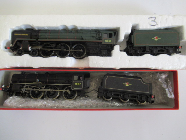 Hornby Class 5 in B.R. mixed traffic and Duke of Gloucester in B.R. green Image