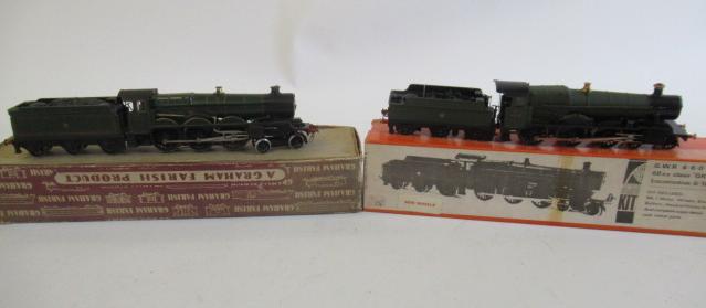 Kit built G.W.R. 4-6-0 Beenham Grange and Hornby Dublo G.W.R. Tregenna Castle Image