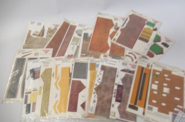 Fourteen builder plus railway card kits including church Image