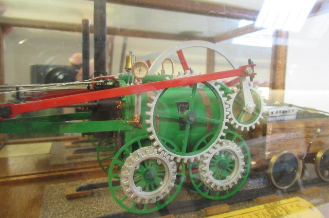 A 1:32 scale model of Trevithick's Pen-Y-Darren locomotive built and finished to a good standard by Image