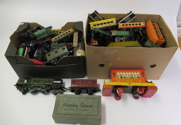 Playworn Hornby rolling stock Image