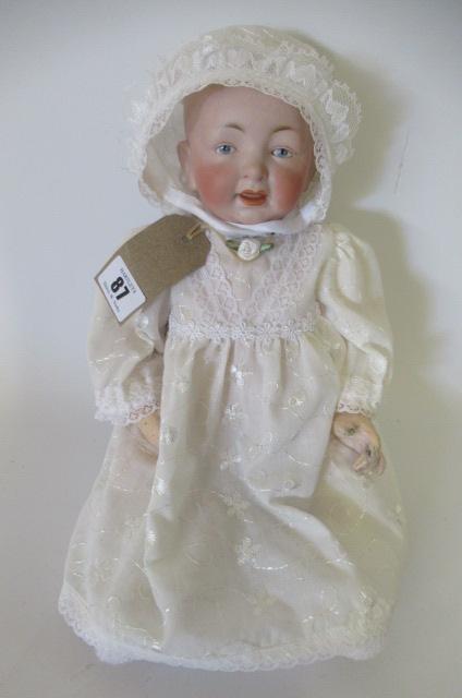 A J D Kestner bisque socket head character doll Image