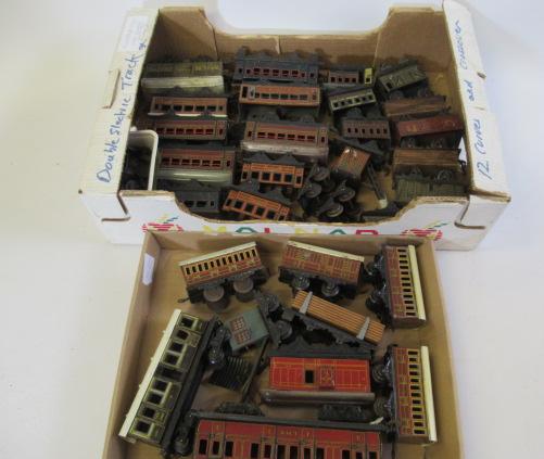 Playworn rolling stock by German makers including Bing and Bub Image