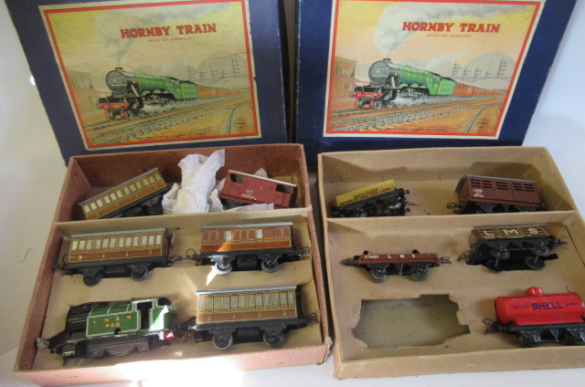 Two Hornby post war tram sets Image
