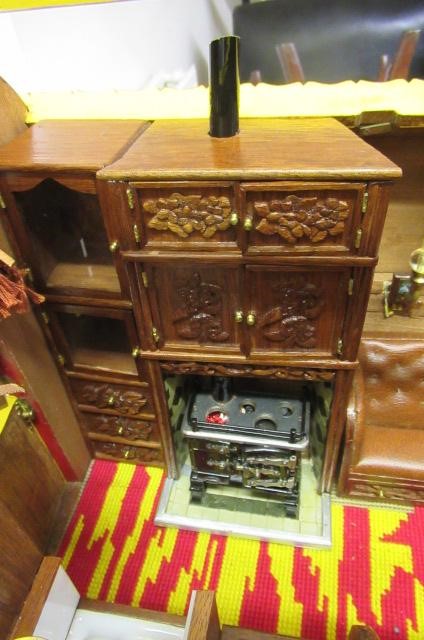 A well made model of a horse drawn gypsy caravan Image