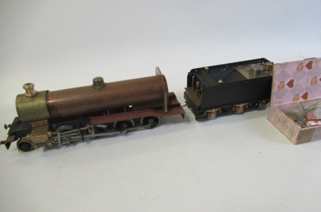 A part built 2 1/2" gauge N.E. 2-80 live steam locomotive Image