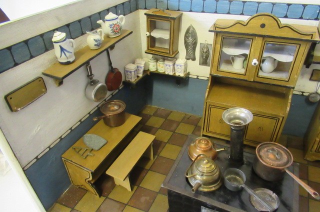 A German doll's house kitchen and contents Image